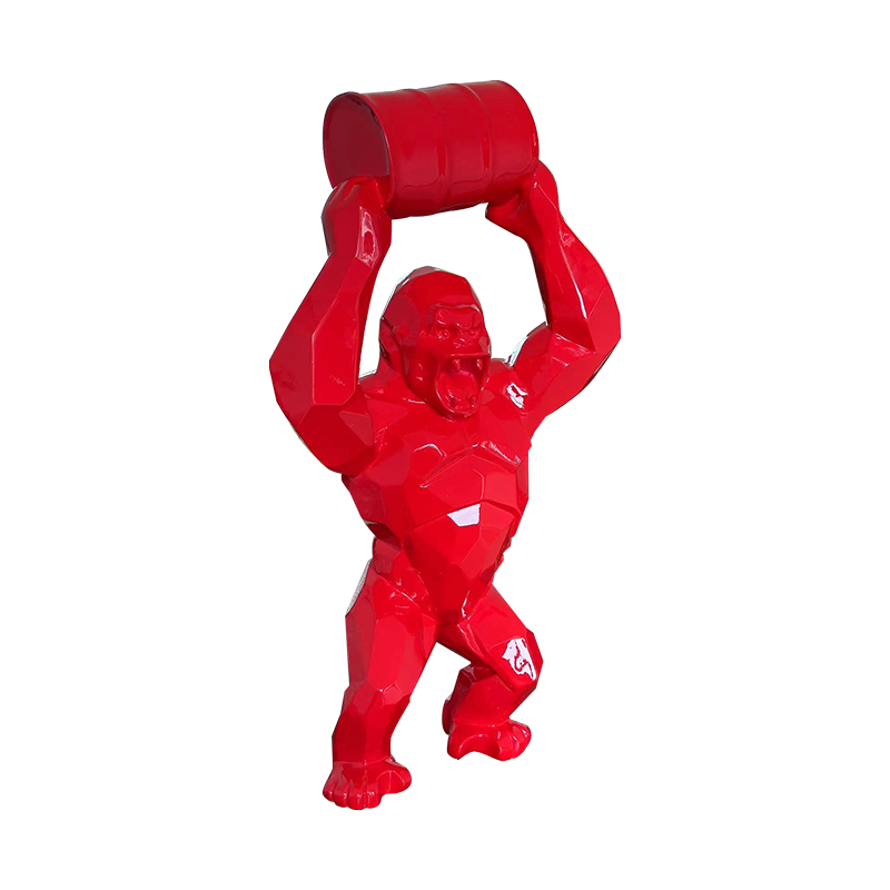 Kong Orangutan Sollevamento della scultura per secchi per esposizioni d'arte all'aperto
