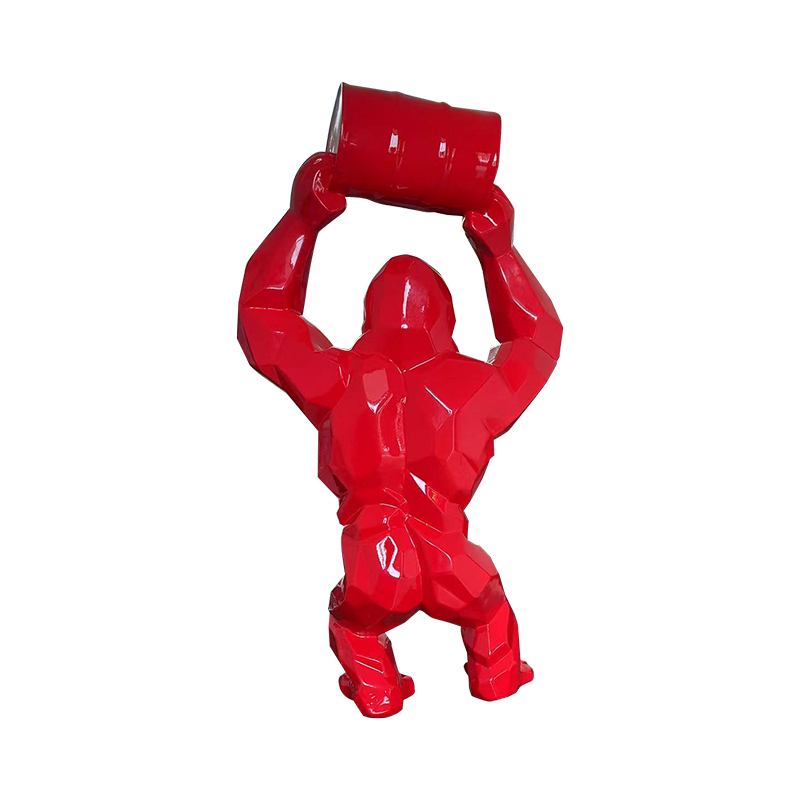 Kong Orangutan Sollevamento della scultura per secchi per esposizioni d'arte all'aperto Kong Orangutan Sollevamento della scultura per secchi per esposizioni d'arte all'aperto