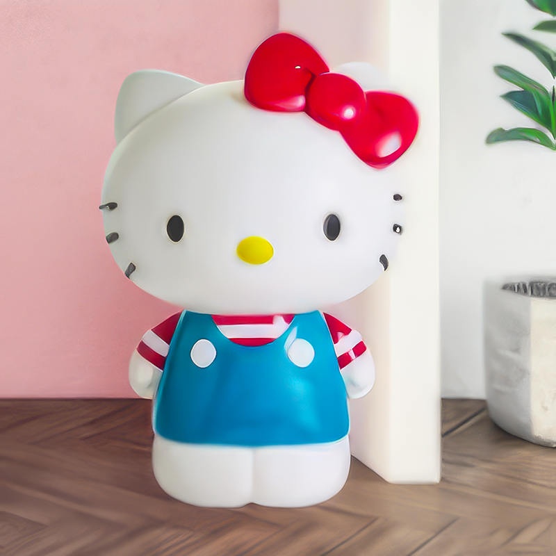 Statue pesante Hello Kitty per giardino, 50 kg di scultura di arredamento da esterno grande